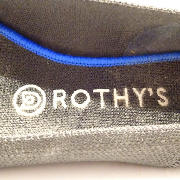 Rothy's The Point II Flats Shoes Black Knit Pointed Toe Ballet Women's Sz 7.5 - Picture 3 of 5